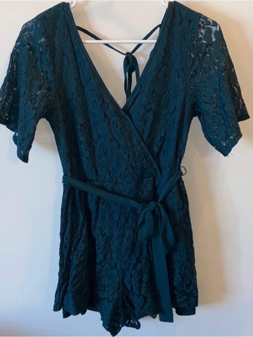 Charlotte Russe Dark Green Romper